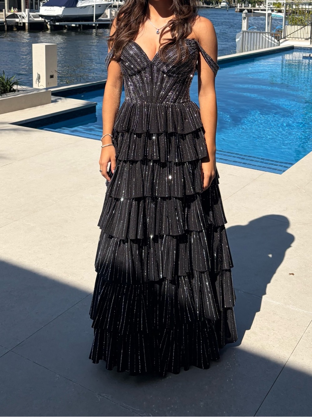 Sherri Hill Black Gown - Picture 3 of 4